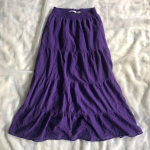 Purple Maxi Skirt